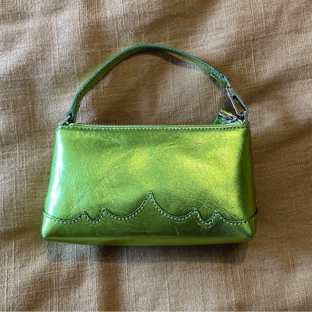 Paloma Wool Milo green leather bag NWT - Picture 7 of 15